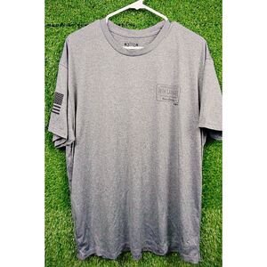Howitzer Patriot Sport Tech Polyester Gray T-Shirt - Men's Size XL